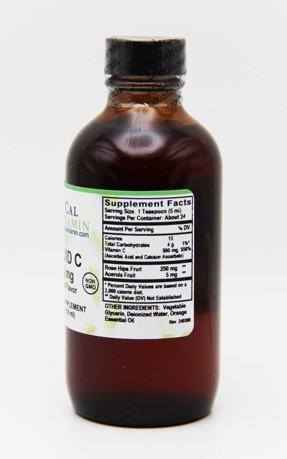 CalVitamin Liquid C 500 mg Orange Flavor