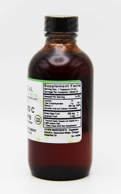 CalVitamin Liquid C 500 mg Orange Flavor