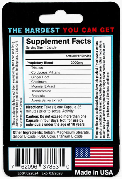 The Horn 10K single herbal vitality capsule close up