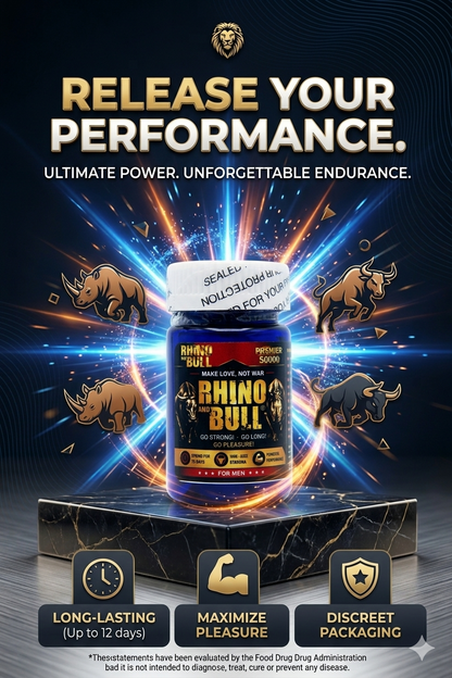 Rhino & Bull Premier 50000 Capsule Bottle