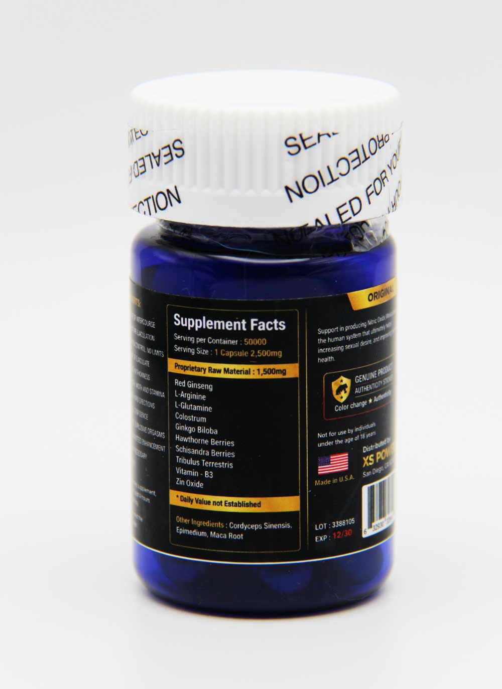 Rhino & Bull Premier 50000 Supplement Container