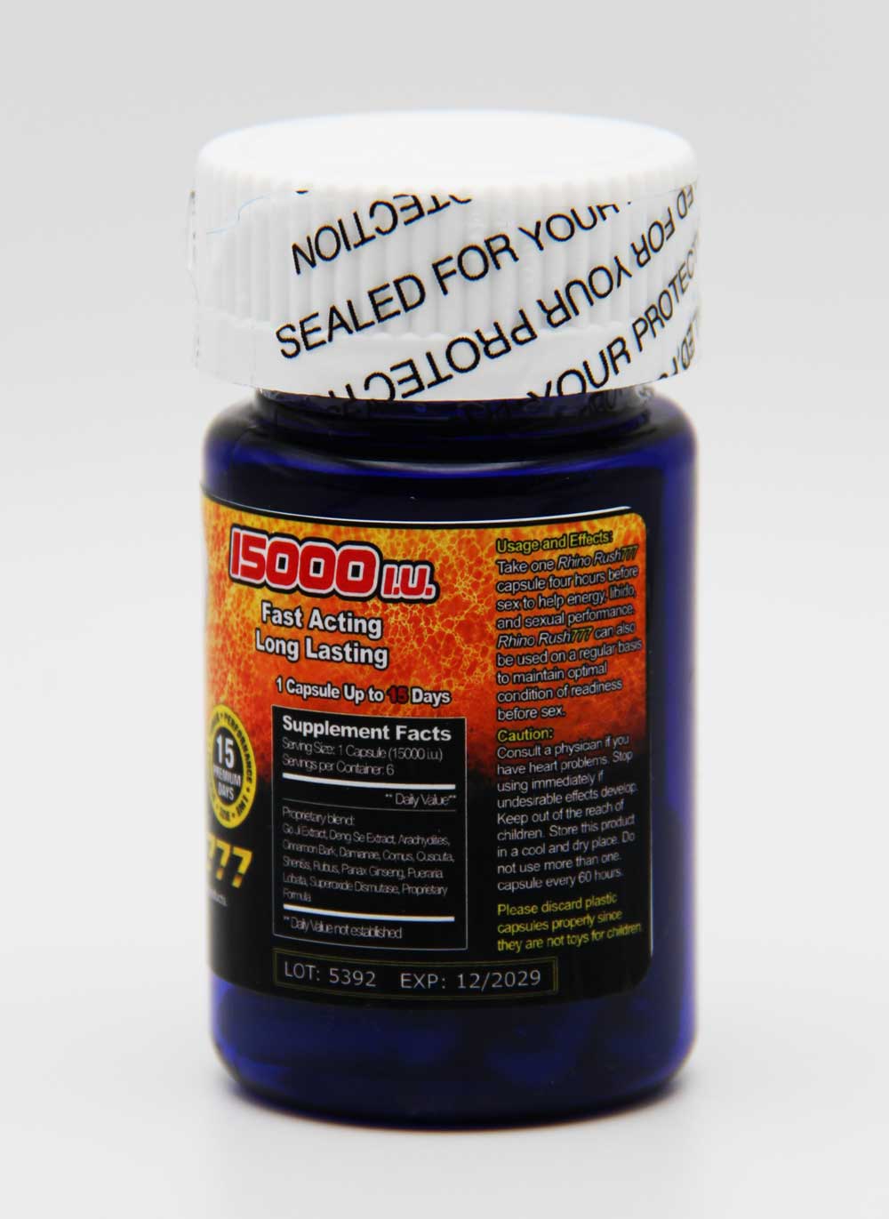 Rush 777 Gold Herbal Wellness Supplement