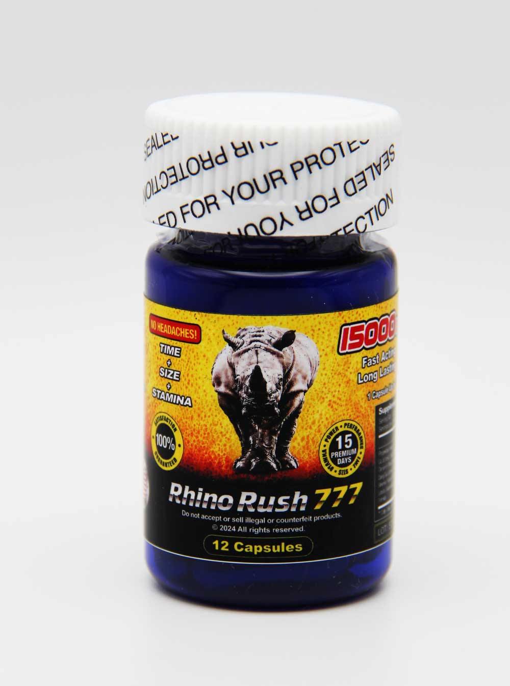 Rush 777 Gold Dietary Supplement Bottle