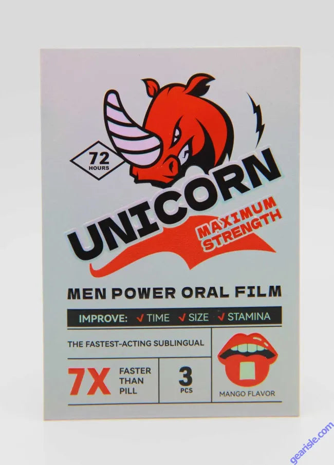 Unicorn Strip 25000 Supplement Facts and Ingredients